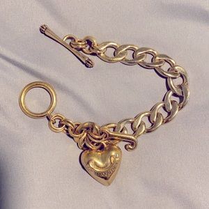 Gold juicy couture bracelet
